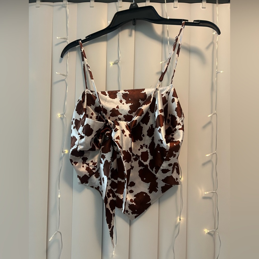 Rue21 Brown Cow Bandana Top - Picture 2 of 3
